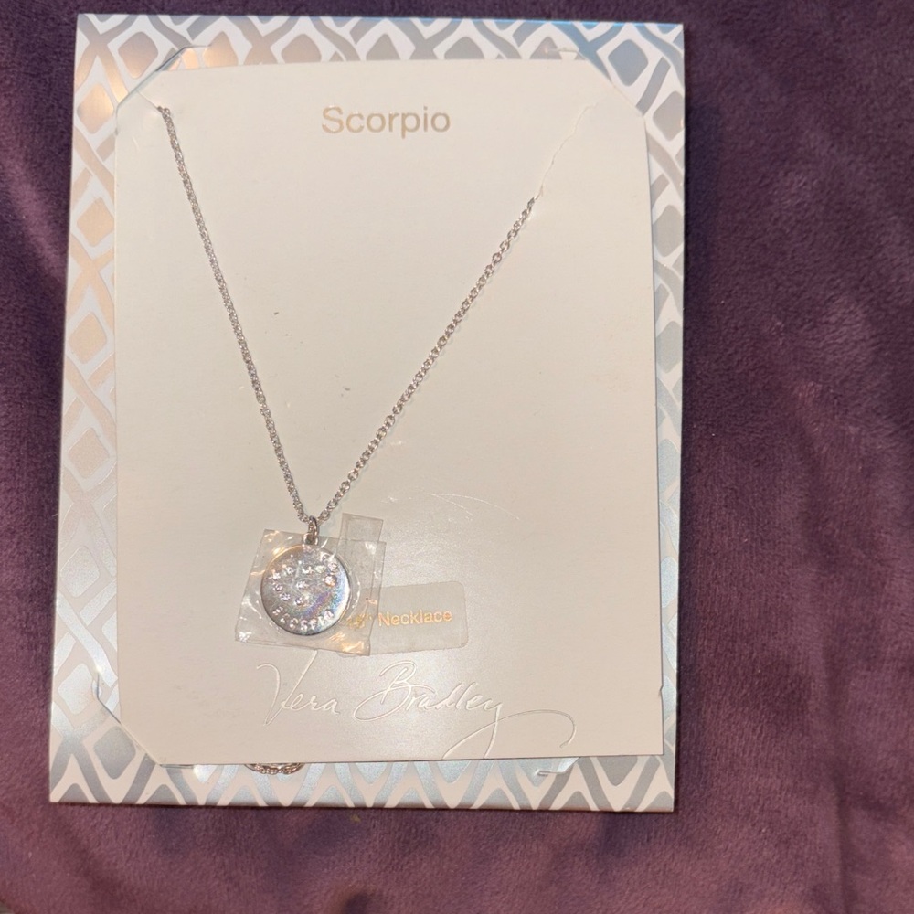 Vera Bradley Silver Zodiac Necklace